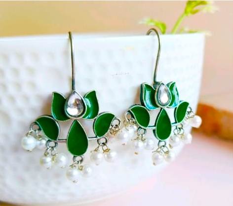 Lotus Hook Earrings