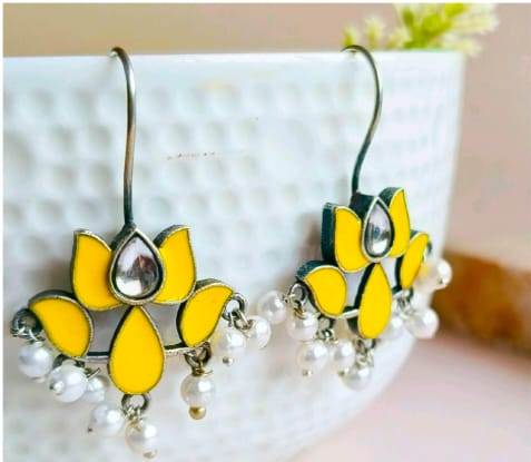 Lotus Hook Earrings